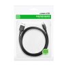 Kabeļa kabeļa USB adapteris - USB -C ātrs lādiņš 3,0 3A 0,25M melns