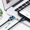 Kabeļa kabeļa USB adapteris - USB -C ātrs lādiņš 3,0 3A 0,25M melns