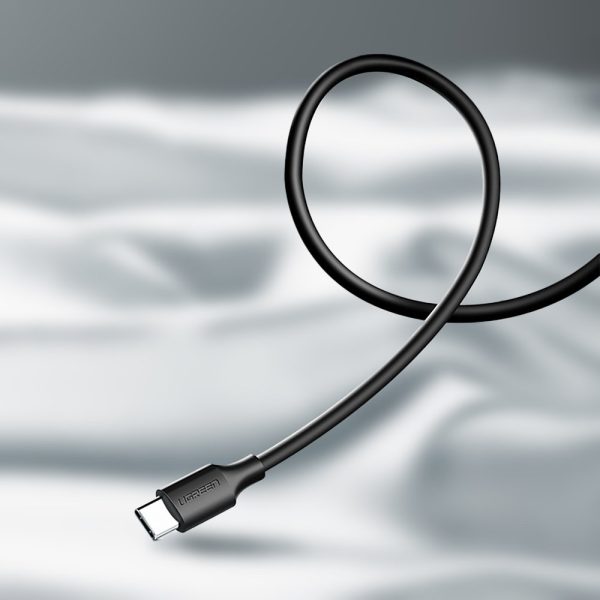 Kabeļa kabeļa USB adapteris - USB -C ātrs lādiņš 3,0 3A 0,25M melns