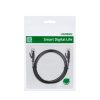 PatchCord LAN RJ45 Ethernet Cat plakanais kabelis. 6 8m melns