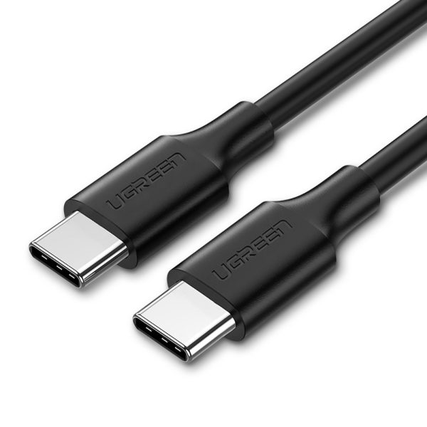 Kabelis USB kabeļa tips C uzlādei un datu pārsūtīšanai 3A 1m melns