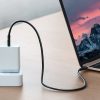 Kabelis USB kabeļa tips C uzlādei un datu pārsūtīšanai 3A 1m melns
