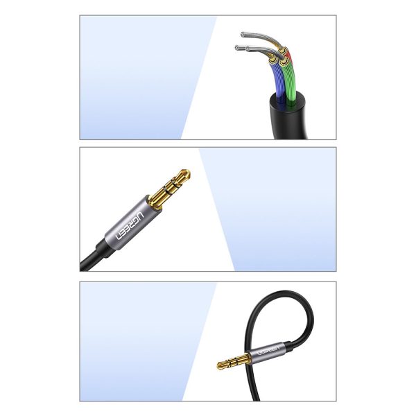 Adaptera adapteris mini domkrata austiņām 3,5 mm 1m zilā krāsā