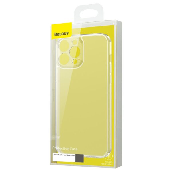 Gadījuma vāks iPhone 13 Pro Stiff Housing ar gēla rāmja caurspīdīgu rāmi