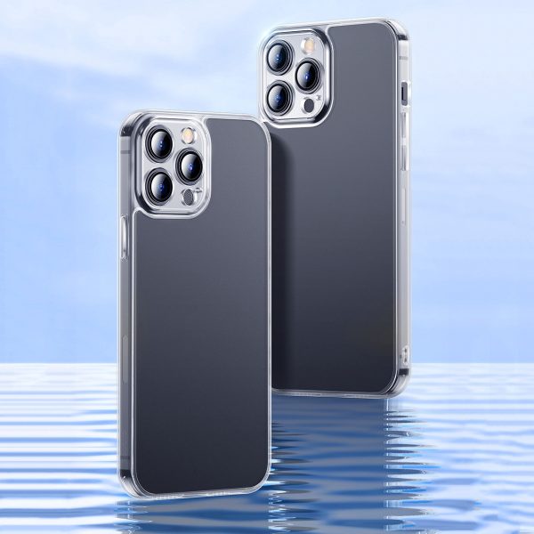 Gadījuma vāks iPhone 13 Pro Max Stingrais korpuss ar gēla rāmja caurspīdīgu rāmi