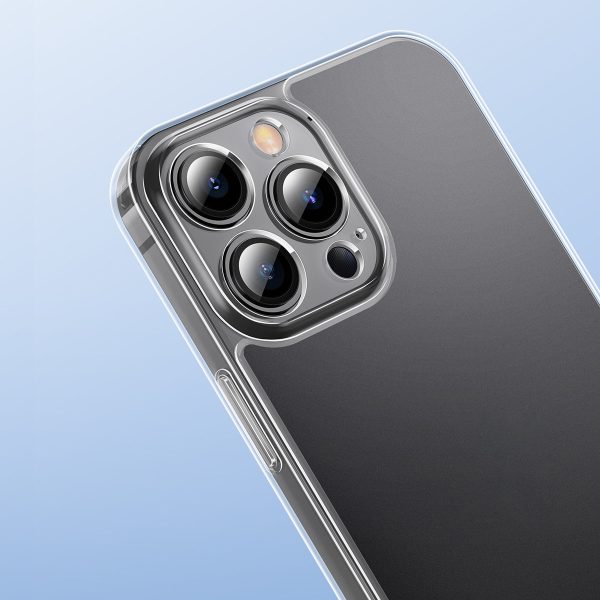 Gadījuma vāks iPhone 13 Pro Max Stingrais korpuss ar gēla rāmja caurspīdīgu rāmi