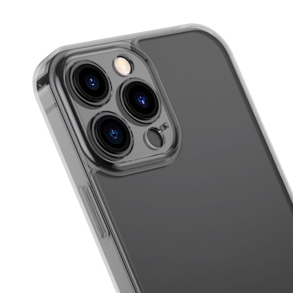 Gadījuma gadījums iPhone 13 Pro stingrs korpuss ar želejas rāmi melnu