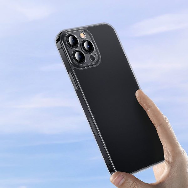 Gadījuma gadījums iPhone 13 Pro stingrs korpuss ar želejas rāmi melnu