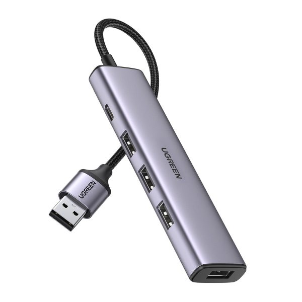Hub USB rumbas distroller - 4x USB 3.0 pelēks