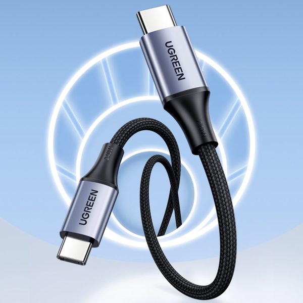 Kabelis Kabelis USB-C barošanas piegādē 240W 5A 2m pelēks