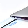 Kabelis Kabelis USB-C barošanas piegādē 240W 5A 2m pelēks