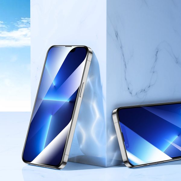 Rūdīts stikls iPhone 14 Plus visā ekrānā ar caurspīdīgu bruņinieku 2.5D TG rāmi