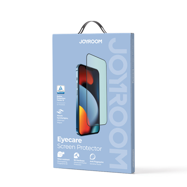 Zaļš rūdīts stikls iPhone 14 Plus ar anti zilo gaismas filtru visam bruņinieka ekrānam