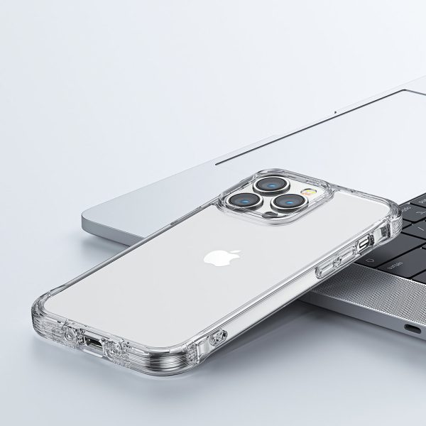 Gadījuma gadījums iPhone 14 Plus bruņu korpusam ar āķiem caurspīdīgs statīvs
