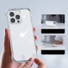 Gadījuma gadījums iPhone 14 Plus bruņu korpusam ar āķiem caurspīdīgs statīvs