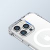 Magnētiskais korpuss iPhone 14 Pro Max bruņotais vāks ar āķiem caurspīdīgu statīvu