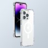 Magnētiskais korpuss iPhone 14 Pro Max bruņotais vāks ar āķiem caurspīdīgu statīvu