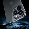 Gadījuma želejas korpuss iPhone 14 korpusa segumam ar metālisku rāmi 14q melns