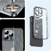 Gadījuma želejas korpuss iPhone 14 korpusa segumam ar metālisku rāmi 14q melns
