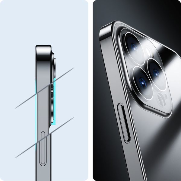 Gadījuma želejas korpuss iPhone 14 Plus Housing Cover ar metālisku rāmi 14q melns
