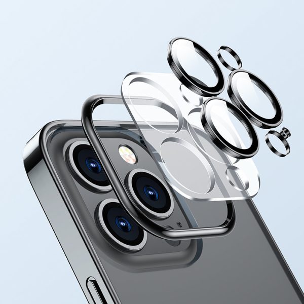 Gadījuma želejas korpuss iPhone 14 Plus Housing Cover ar metālisku rāmi 14q melns