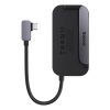 6in1 Padjoy Hubo USB porti uz USB-C HDMI SD TF tumši pelēku viedtālruņa planšetdatoru