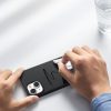 Elastīgs silikona tālruņa korpuss iPhone 14 Plus aizsargājošajam gadījumam melns