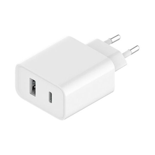 Ātrā tīkla lādētājs Xiaomi Travel Charger Combo USB / USB-C 33W PD White
