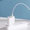 Ātrā tīkla lādētājs Xiaomi Travel Charger Combo USB / USB-C 33W PD White