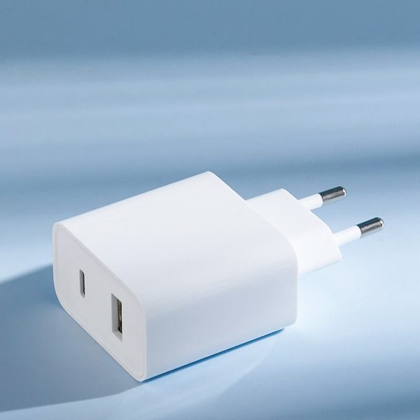 Ātrā tīkla lādētājs Xiaomi Travel Charger Combo USB / USB-C 33W PD White