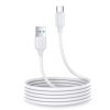 USB datu uzlādes un pārraides kabelis - USB tips C 3A 2m balts