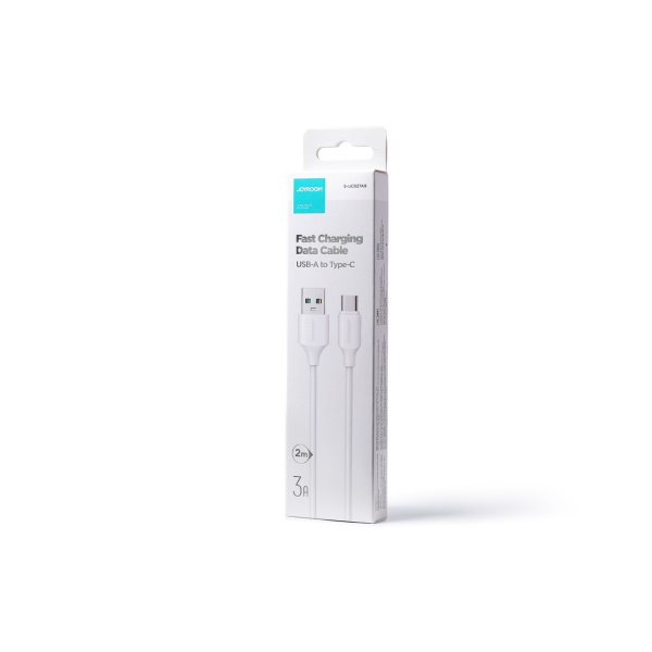 USB datu uzlādes un pārraides kabelis - USB tips C 3A 2m balts