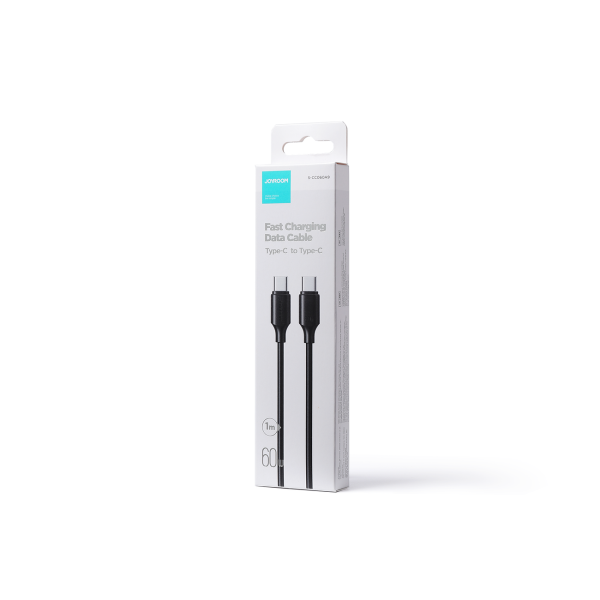 USB-C kabeļa kabelis-USB-C 480MB/s 60W 1m melns