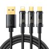 3in1 USB kabelis - USB -C / Lightning / Micro USB 3