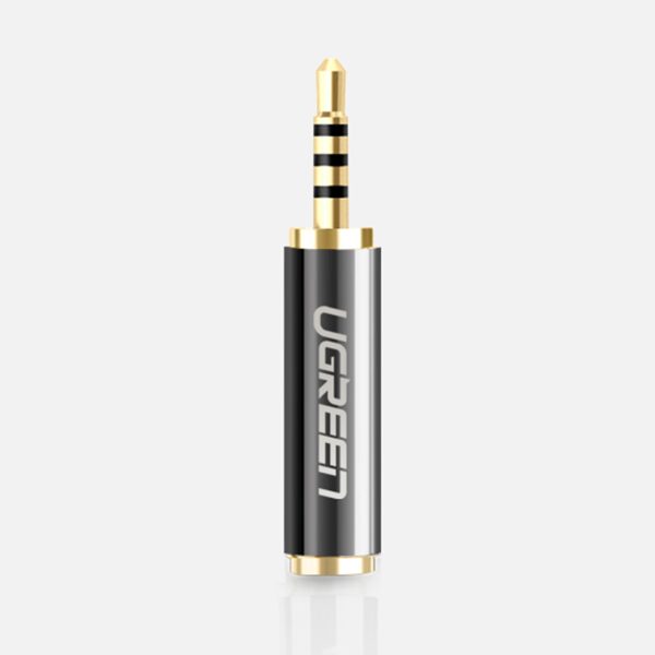 Adaptera spraudnis -adaptera ligzda 2,5 mm vīrietis domkrats 3,5 mm sieviešu melnā krāsā