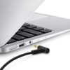 Aux Aux Mini Jack 3,5 mm 1m melns audio kabelis