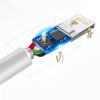 Kabelis kabelis iPhone USB - zibens 3A 1m balts