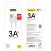 Kabelis kabelis iPhone USB - zibens 3A 1m balts