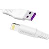 Kabelis Kabelis iPhone USB - zibens 5A 2m balts