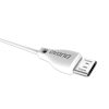 Kabeļa USB kabelis - mikro USB 2,4A 1m balts