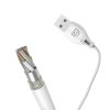 Kabeļa USB kabelis - mikro USB 2,4A 2m balts