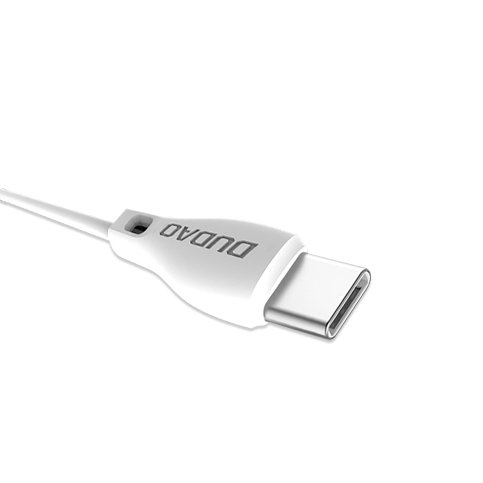 Kabelis USB kabelis - USB -C 2,1A 1m balts