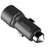 Automašīnas lādētājs ar drošības āmuru 2x USB 5V 3 Automašīnas lādētājs ar drošības āmuru 2x USB 5V 3