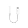 Audio adaptera adapteris USB-C austiņām mini ligzdai 3,5 mm balts