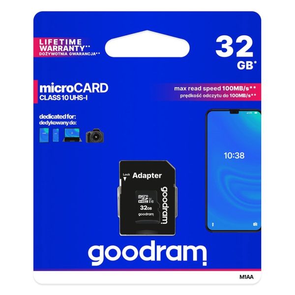 Mikro karte 32GB MicroSdHC UHS-I klase 10 + SD adapteris