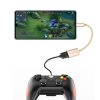 Adaptera adapteris OTG kabelis ar USB-C pelēku
