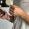Austiņu austiņu komplekts ar tālvadības pulti un mikrofonu 3,5 mm mini domkrats balts