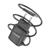 2x USB tīkla lādētājs ar iebūvētu -Micro USB 12W mikro kabeli