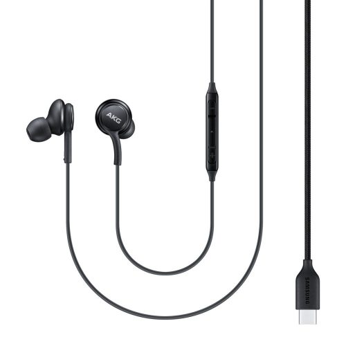 Departamenta austiņas AKG USB-C melnais savienotājs