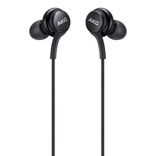 Departamenta austiņas AKG USB-C melnais savienotājs